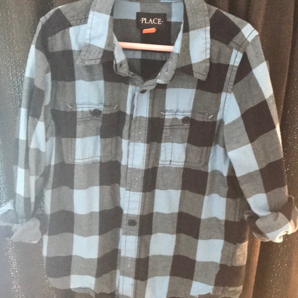 Boys flannel button down